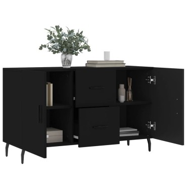 vidaXL Ντουλάπι Μαύρο 100x36x60cm από Επεξεργασμένο Ξύλο 1 τεμ.