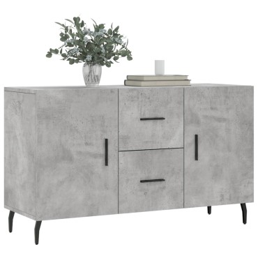 vidaXL Ντουλάπι Γκρι Σκυροδέματος 100x36x60cm Επεξεργασμένο Ξύλο 1 τεμ.