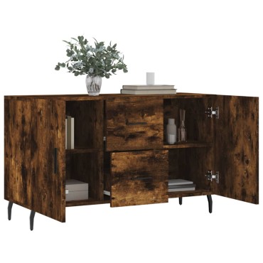 vidaXL Μπουφές Καπνιστή Δρυς 100x36x60cm Επεξεργασμένο Ξύλο 1 τεμ.