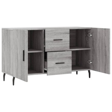 vidaXL Μπουφές Γκρι Sonoma 100x36x60cm από Επεξεργασμένο Ξύλο 1 τεμ.