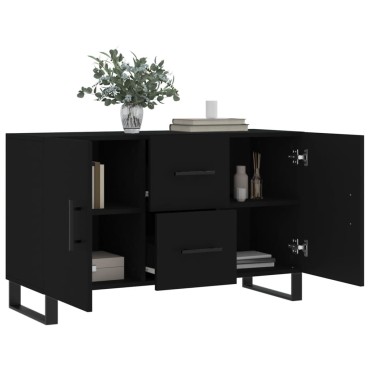vidaXL Ντουλάπι Μαύρο 100x36x60cm από Επεξεργασμένο Ξύλο 1 τεμ.