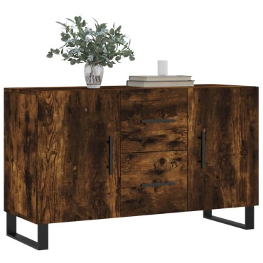 vidaXL Μπουφές Καπνιστή Δρυς 100x36x60cm Επεξεργασμένο Ξύλο 1 τεμ.