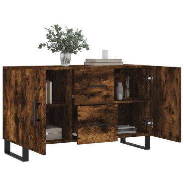 vidaXL Μπουφές Καπνιστή Δρυς 100x36x60cm Επεξεργασμένο Ξύλο 1 τεμ.