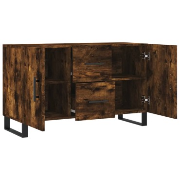 vidaXL Μπουφές Καπνιστή Δρυς 100x36x60cm Επεξεργασμένο Ξύλο 1 τεμ.