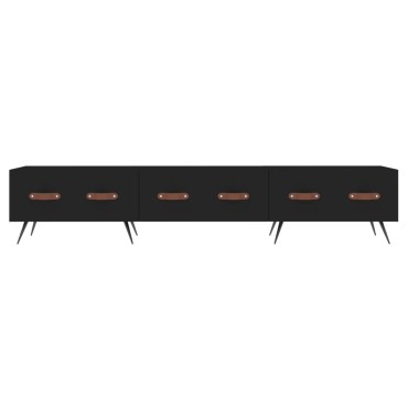 vidaXL Έπιπλο Τηλεόρασης Μαύρο 150x36x30cm Επεξεργασμένο Ξύλο