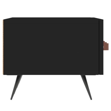 vidaXL Έπιπλο Τηλεόρασης Μαύρο 150x36x30cm Επεξεργασμένο Ξύλο