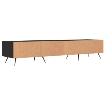 vidaXL Έπιπλο Τηλεόρασης Μαύρο 150x36x30cm Επεξεργασμένο Ξύλο