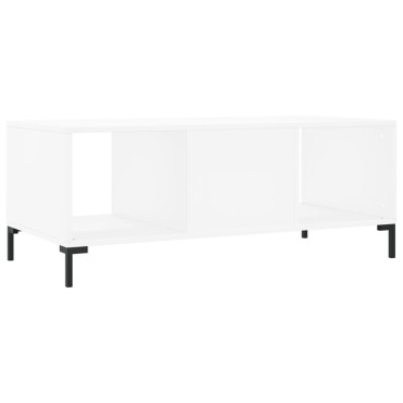 vidaXL Τραπεζάκι Σαλονιού Λευκό 102x50x40cm από Επεξεργασμένο Ξύλο 1 τεμ.