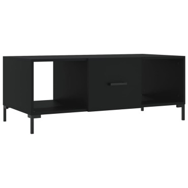 vidaXL Τραπεζάκι Σαλονιού Μαύρο 102x50x40cm από Επεξεργασμένο Ξύλο 1 τεμ.