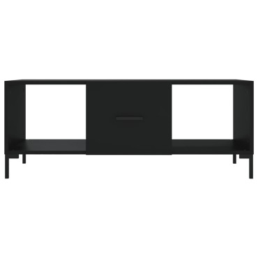 vidaXL Τραπεζάκι Σαλονιού Μαύρο 102x50x40cm από Επεξεργασμένο Ξύλο 1 τεμ.