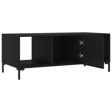 vidaXL Τραπεζάκι Σαλονιού Μαύρο 102x50x40cm από Επεξεργασμένο Ξύλο 1 τεμ.