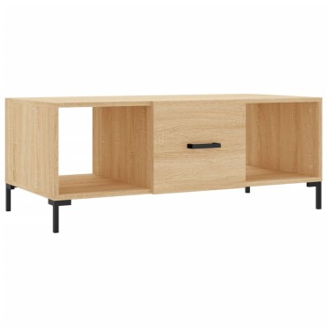 vidaXL Τραπεζάκι Σαλονιού Sonoma Δρυς 102x50x40cm από Επεξεργ. Ξύλο 1 τεμ.
