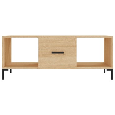 vidaXL Τραπεζάκι Σαλονιού Sonoma Δρυς 102x50x40cm από Επεξεργ. Ξύλο 1 τεμ.
