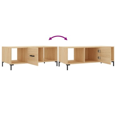 vidaXL Τραπεζάκι Σαλονιού Sonoma Δρυς 102x50x40cm από Επεξεργ. Ξύλο 1 τεμ.