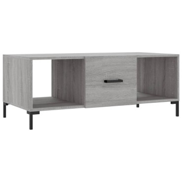 vidaXL Τραπεζάκι Σαλονιού Γκρι Sonoma 102x50x40cm Επεξεργασμένο Ξύλο 1 τεμ.