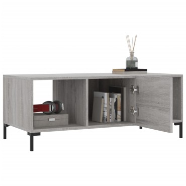 vidaXL Τραπεζάκι Σαλονιού Γκρι Sonoma 102x50x40cm Επεξεργασμένο Ξύλο 1 τεμ.