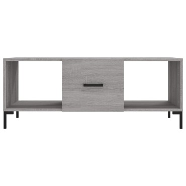 vidaXL Τραπεζάκι Σαλονιού Γκρι Sonoma 102x50x40cm Επεξεργασμένο Ξύλο 1 τεμ.