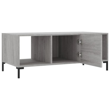 vidaXL Τραπεζάκι Σαλονιού Γκρι Sonoma 102x50x40cm Επεξεργασμένο Ξύλο 1 τεμ.