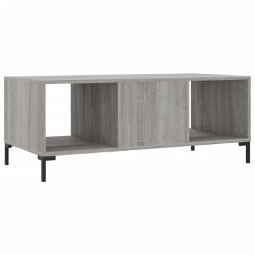 vidaXL Τραπεζάκι Σαλονιού Γκρι Sonoma 102x50x40cm Επεξεργασμένο Ξύλο 1 τεμ.