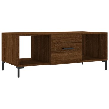 vidaXL Τραπεζάκι Σαλονιού Καφέ Δρυς 102x50x40cm Επεξεργασμένο Ξύλο 1 τεμ.