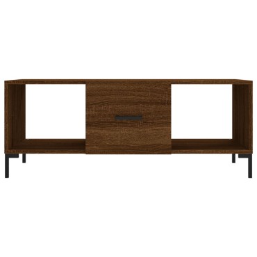 vidaXL Τραπεζάκι Σαλονιού Καφέ Δρυς 102x50x40cm Επεξεργασμένο Ξύλο 1 τεμ.