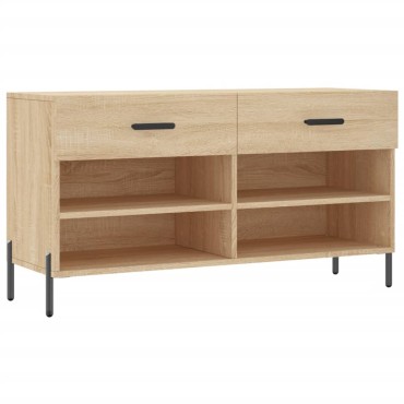vidaXL Παπουτσοθήκη Sonoma Δρυς 102x35x55cm από Επεξεργασμένο Ξύλο