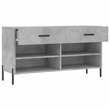 vidaXL Παπουτσοθήκη Γκρι Σκυρ. 102x35x55cm από Επεξεργασμένο Ξύλο