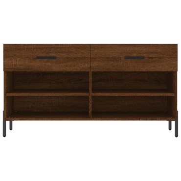 vidaXL Παπουτσοθήκη Καφέ Δρυς 102x35x55cm από Επεξεργασμένο Ξύλο