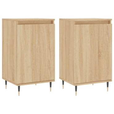 vidaXL Ντουλάπια 2 τεμ. Sonoma Δρυς 40x35x70cm Επεξεργασμένο Ξύλο