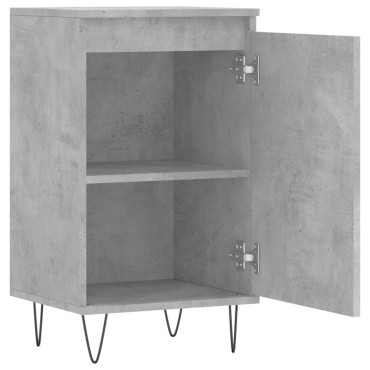 vidaXL Ντουλάπια 2 τεμ. Γκρι Σκυροδ. 40x35x70cm Επεξεργασμένο Ξύλο