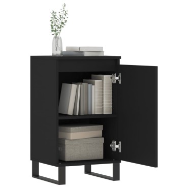 vidaXL Ντουλάπια 2 τεμ. Μαύρα 40x35x70cm από Επεξεργασμένο Ξύλο