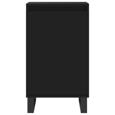 vidaXL Ντουλάπια 2 τεμ. Μαύρα 40x35x70cm από Επεξεργασμένο Ξύλο
