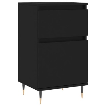 vidaXL Ντουλάπια 2 τεμ. Μαύρα 40x35x70cm από Επεξεργασμένο Ξύλο