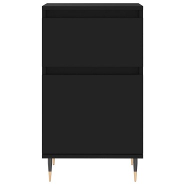 vidaXL Ντουλάπια 2 τεμ. Μαύρα 40x35x70cm από Επεξεργασμένο Ξύλο