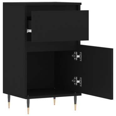 vidaXL Ντουλάπια 2 τεμ. Μαύρα 40x35x70cm από Επεξεργασμένο Ξύλο