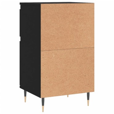 vidaXL Ντουλάπια 2 τεμ. Μαύρα 40x35x70cm από Επεξεργασμένο Ξύλο
