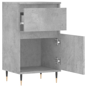 vidaXL Ντουλάπια 2 τεμ. Γκρι Σκυροδ. 40x35x70cm Επεξεργασμένο Ξύλο