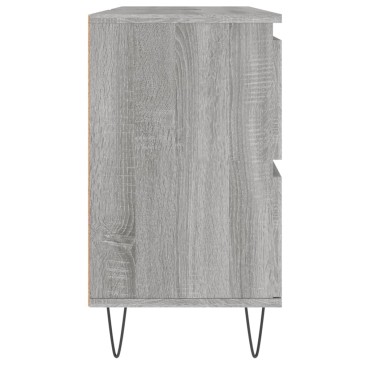 vidaXL Ντουλάπι Μπάνιου Γκρι Sonoma 80x33x60cm από Επεξεργ. Ξύλο