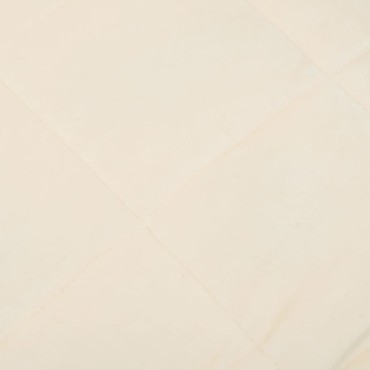 vidaXL Κουβέρτα Βαρύτητας Ανοιχτό Κρεμ 122 x 183 εκ. 5 κ. Υφασμάτινη