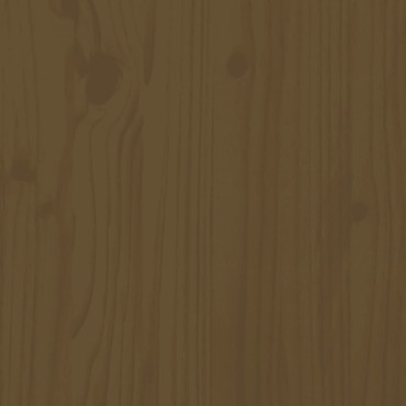 vidaXL Υποπόδιο Κήπου Καφέ Μελί από Μασίφ Ξύλο Πεύκου με Μαξιλάρι 57,5x57,5x30cm 1 τεμ. Γωνιακός