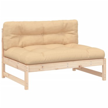 vidaXL Καναπές Κήπου Μεσαίος 120x80cm από Μασίφ Ξύλο Πεύκου 1 τεμ. Γωνιακός