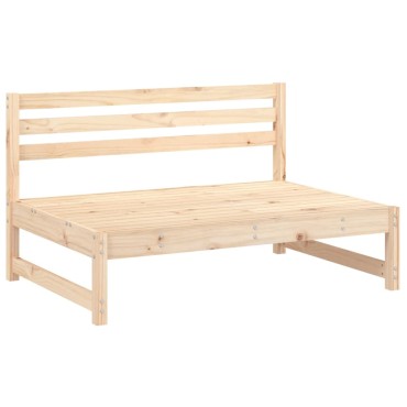 vidaXL Καναπές Κήπου Μεσαίος 120x80cm από Μασίφ Ξύλο Πεύκου 1 τεμ. Γωνιακός