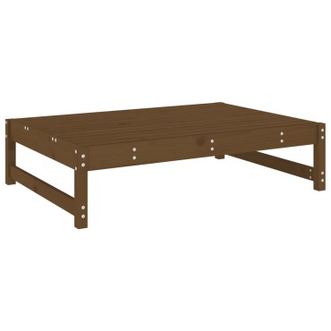 vidaXL Υποπόδιο Κήπου Μελί 120x80cm από Μασίφ Ξύλο Πεύκου 1 τεμ. Γωνιακός