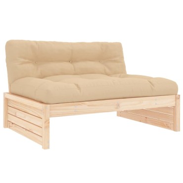 vidaXL Καναπές Μεσαίος 120x80cm από Μασίφ Ξύλο Πεύκου