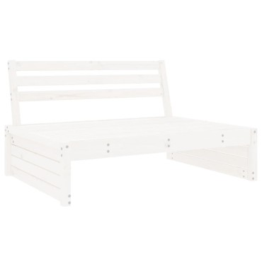 vidaXL Καναπές Μεσαίος Λευκός 120x80cm από Μασίφ Ξύλο Πεύκου
