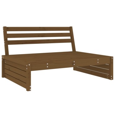 vidaXL Καναπές Μεσαίος Μελί 120x80cm από Μασίφ Ξύλο Πεύκου