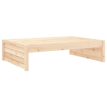 vidaXL Υποπόδιο Κήπου 120x80cm από Μασίφ Ξύλο Πεύκου 1 τεμ. Γωνιακός
