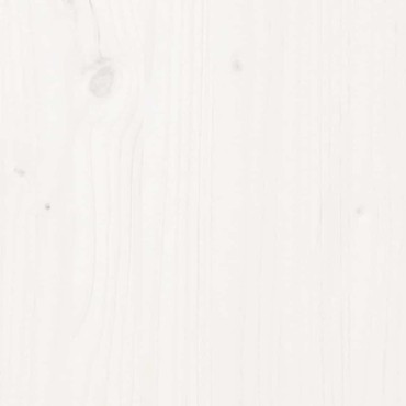vidaXL Υποπόδιο Κήπου Λευκό 120x80cm από Μασίφ Ξύλο Πεύκου 1 τεμ. Γωνιακός