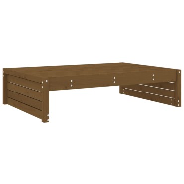 vidaXL Υποπόδιο Κήπου Μελί 120x80cm από Μασίφ Ξύλο Πεύκου 1 τεμ. Γωνιακός