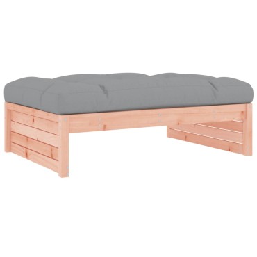 vidaXL Υποπόδιο Κήπου 120x80cm από Μασίφ Ξύλο Ψευδοτσούγκας 1 τεμ. Γωνιακός
